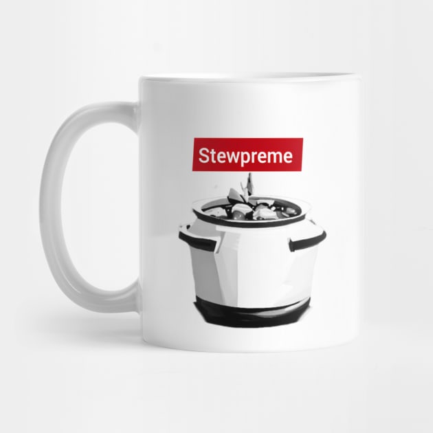 Stewpreme Stewpot T-shirt wht bg by Au Fait Apparel 